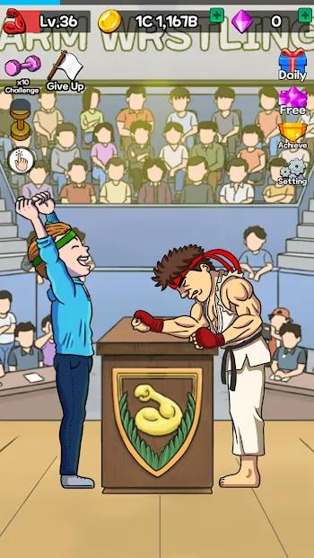 arm wrestling clicker mod apk download