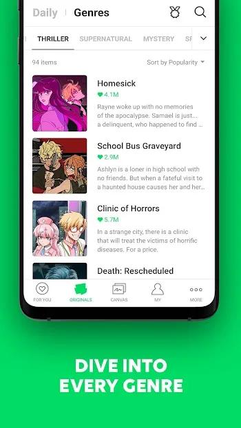 webtoon mod apk for android