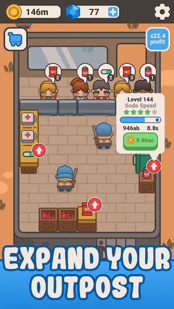 idle outpost mod apk