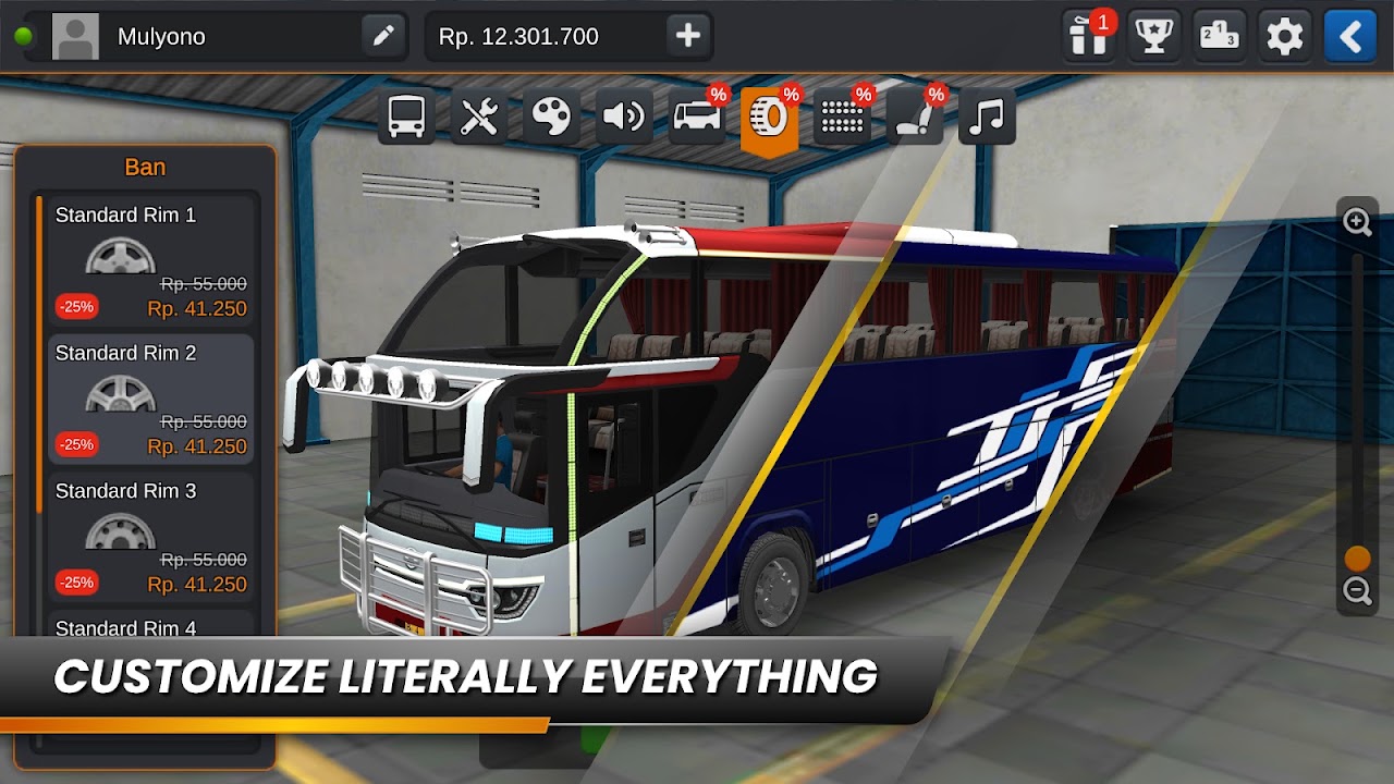 Bus Simulator Indonesia (BUSSID) Old Version 3.6.1 MOD APK (Unlimited Money) - thumbnail