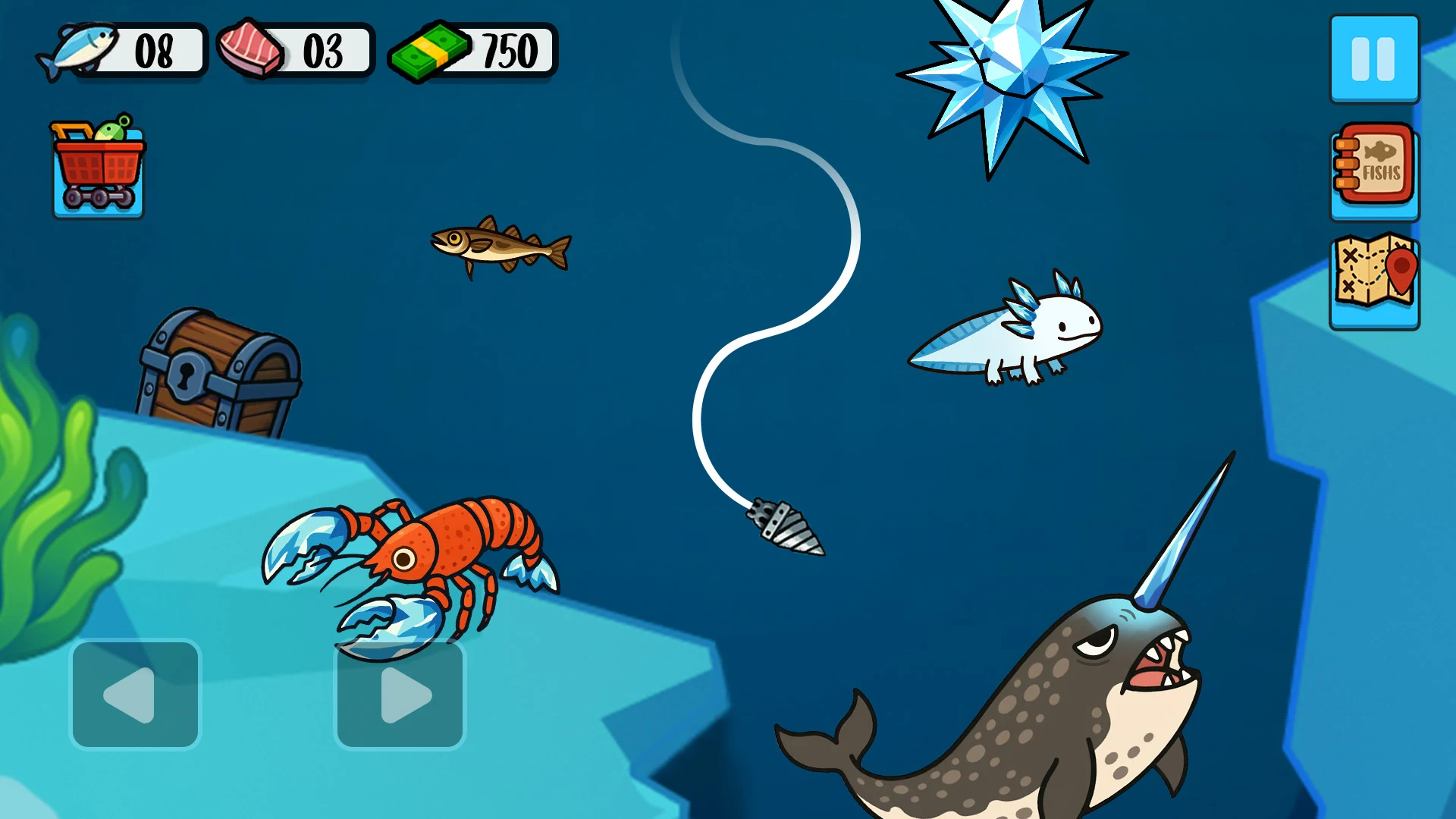 Catch & Feed Monster Fish Fishing Game screenshot 3