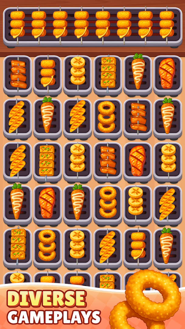 Grill Cooking Sort Challenge Match Puzzle screenshot 4