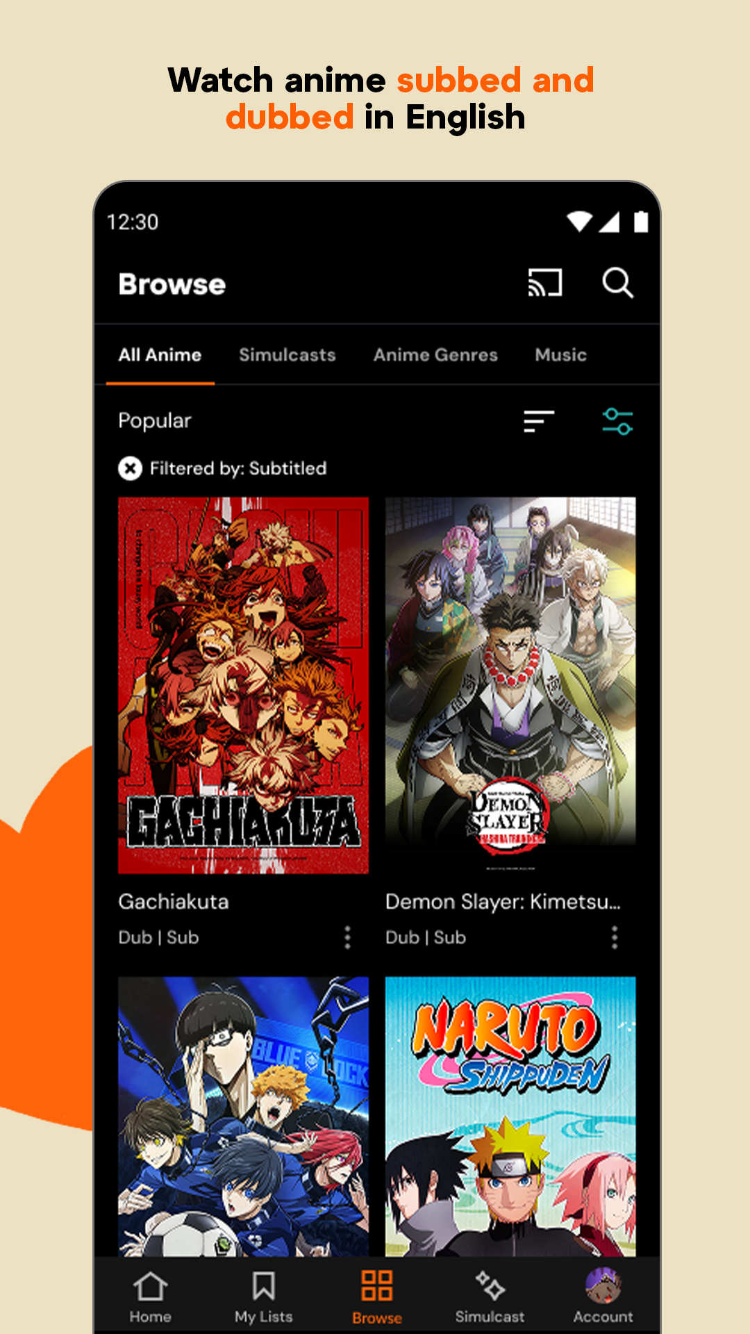 Crunchyroll: Anime Streaming screenshot 4