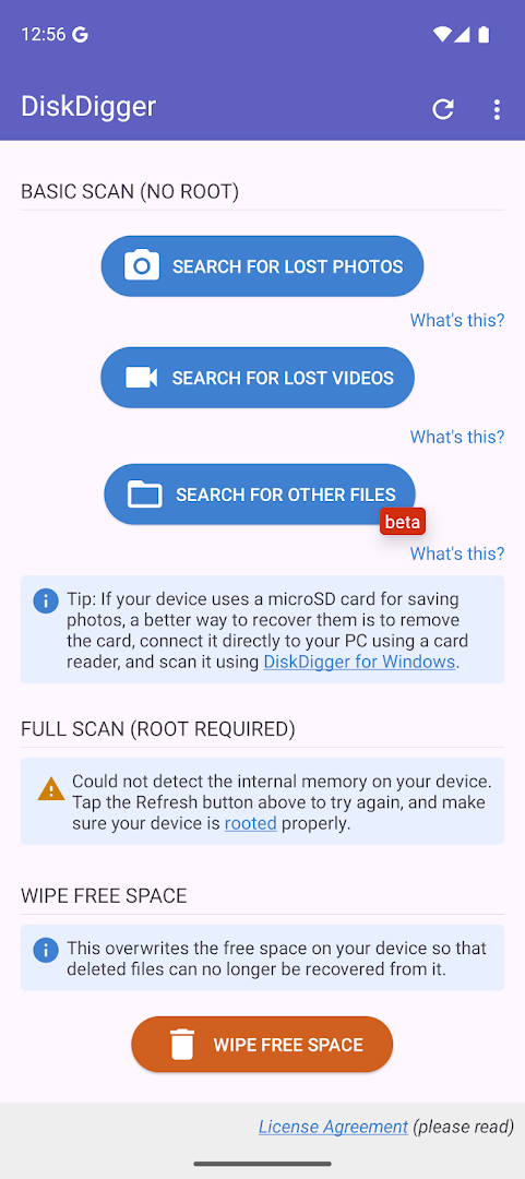 DiskDigger Pro file recovery screenshot 4