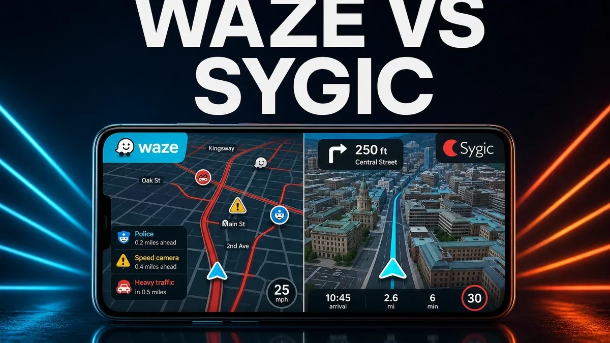 Waze vs Sygic: Live Traffic vs Offline Maps on Android