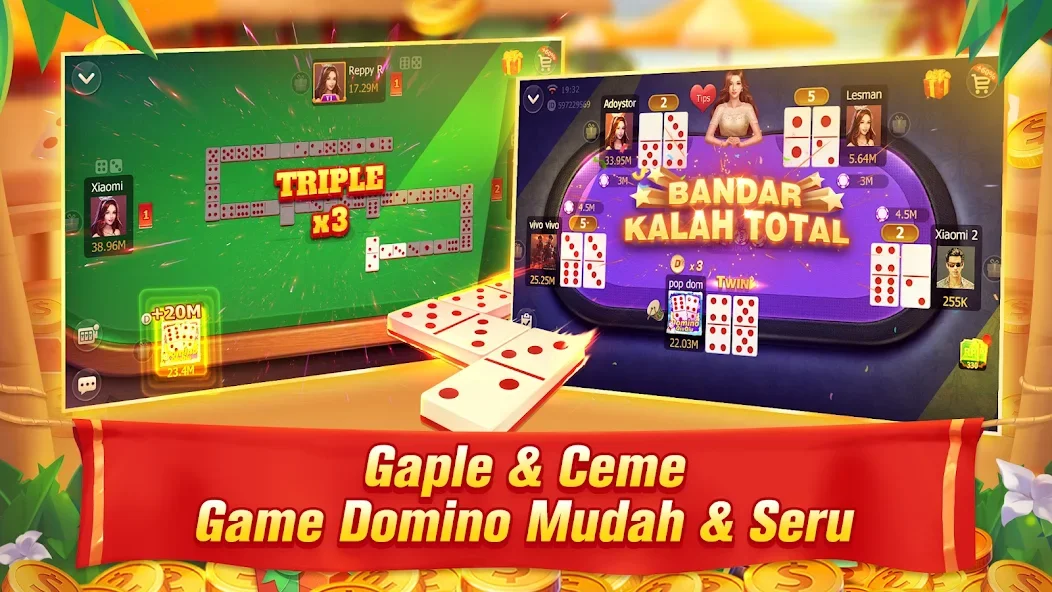 Domino QiuQiu Gaple Slot Poker Mod v1.24.0 (เหรียญไม่จำกัด) - thumbnail