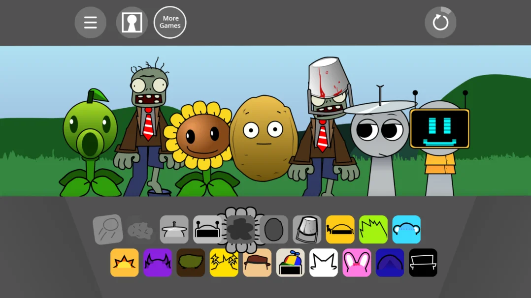 Sprunki PvZ version v1.1.1 MOD APK - thumbnail