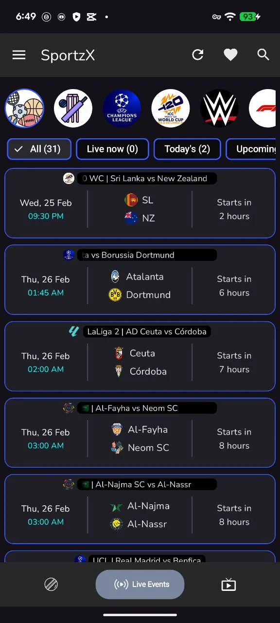 SportzX screenshot 4