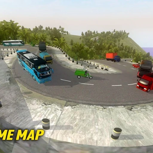 Download Gratuito Mod Mappa Extreme Route Salite Ripide & Tornanti BUSSID