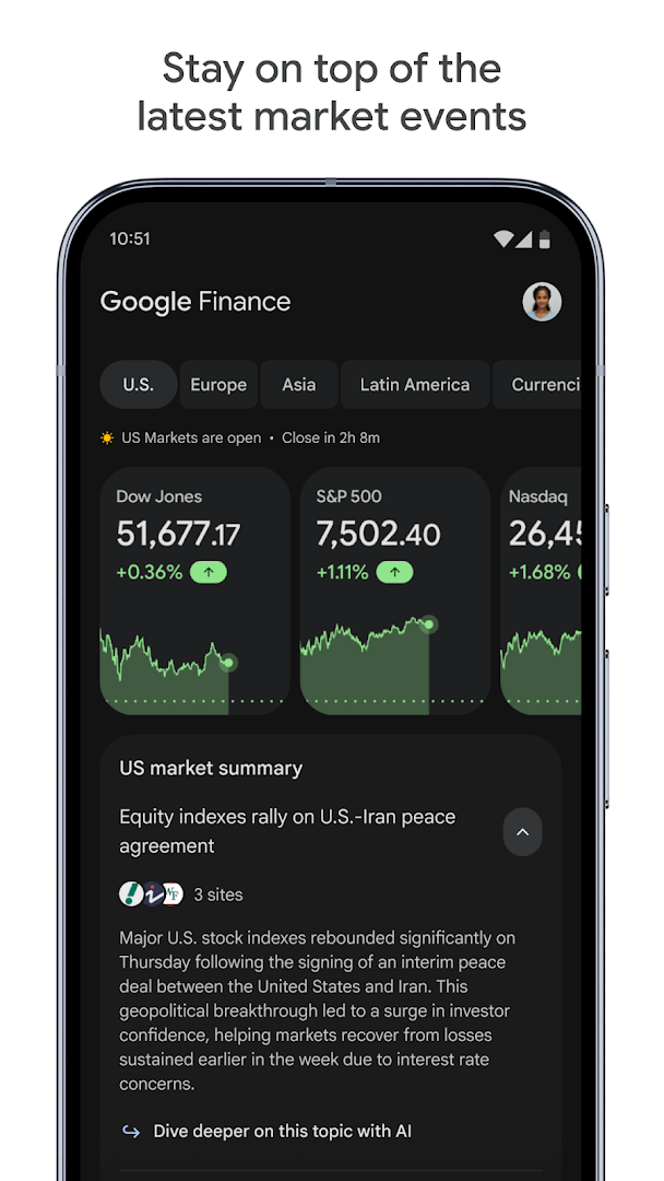 Google Finance screenshot 2