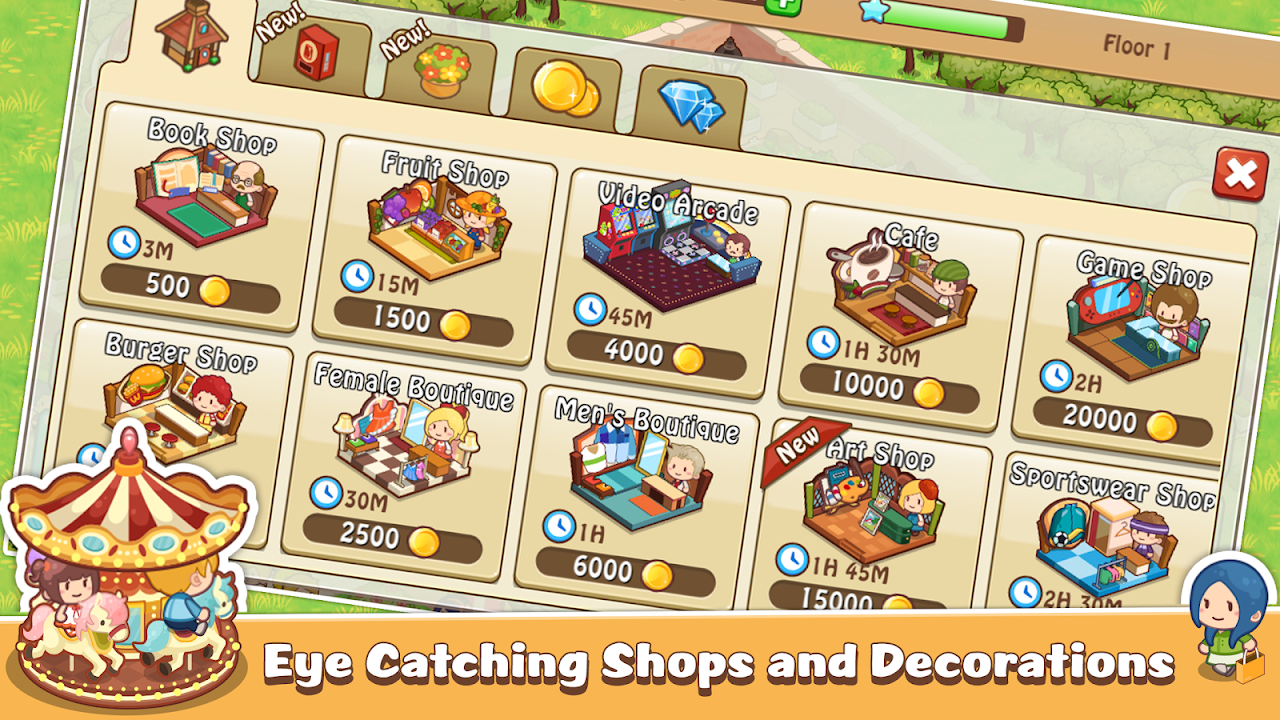 Happy Mall Story: Sim Game screenshot 1