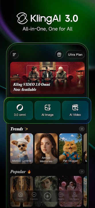 Baixar Kling AI APK v1.0.0 Grátis para Android Banner do Aplicativo Kling AI Gerador de Vídeo