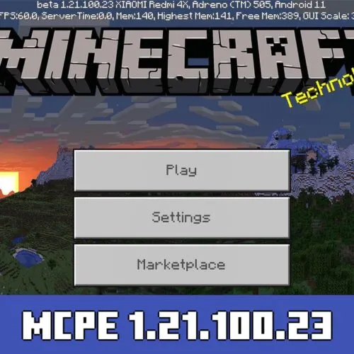 Minecraft 1.21.100.23 APK Download Free for Android (Bedrock Beta Preview)
