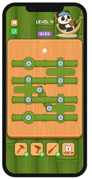Panda Puzzle Banda screenshot 2