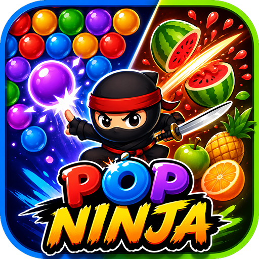 Pop Ninja APK Download Free for Android (Casual Arcade & Rewards) - icon