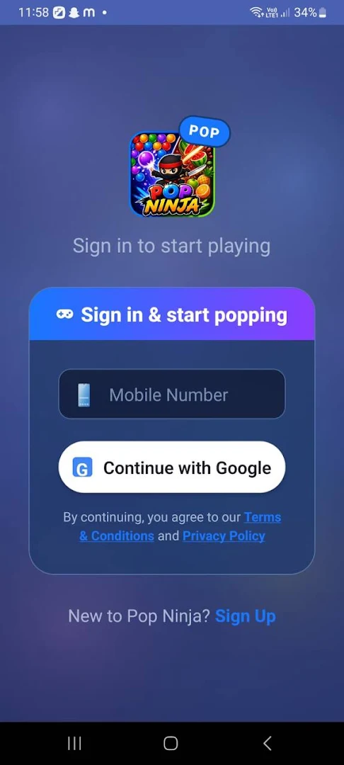 Pop Ninja screenshot 1