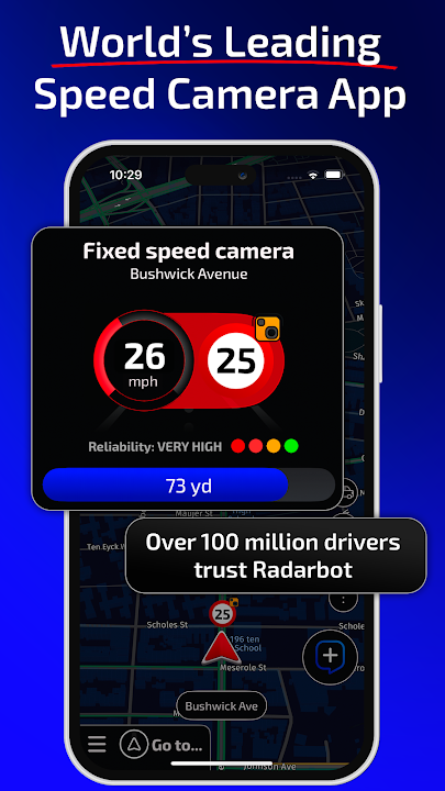 Radarbot APK v9.4.5 (雷达电子狗与GPS测速 / 官方免费版) - thumbnail