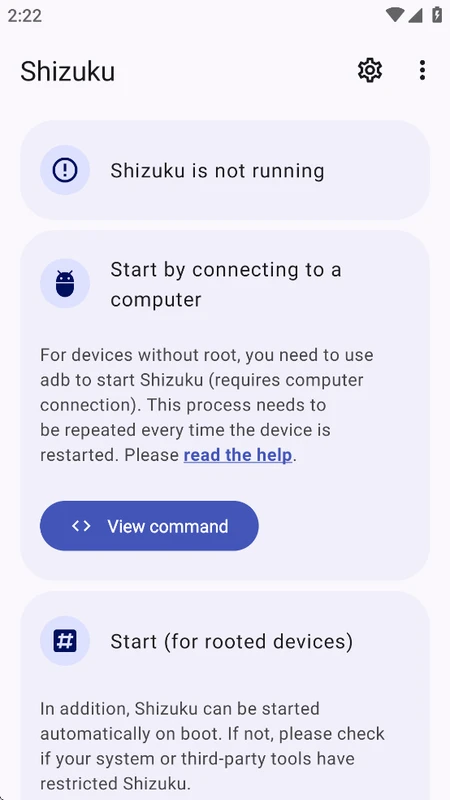 Shizuku APK v1.8.0 Descargar Gratis para Android Administrador de Permisos en Shizuku
