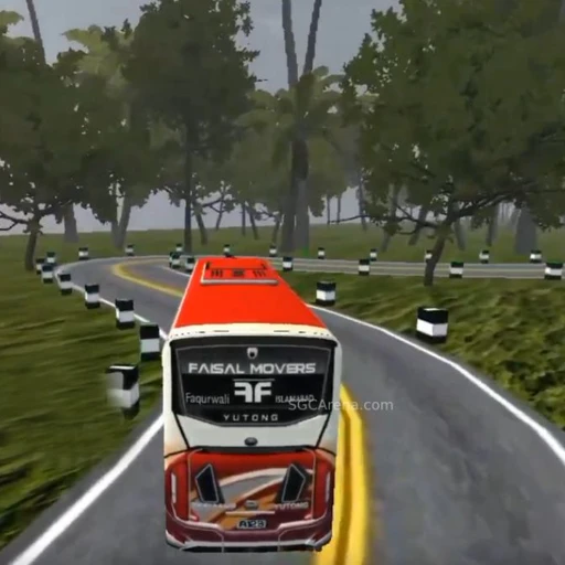 Download Gratuito Mod Mappa Snow & Pine Forest Winter BUSSID