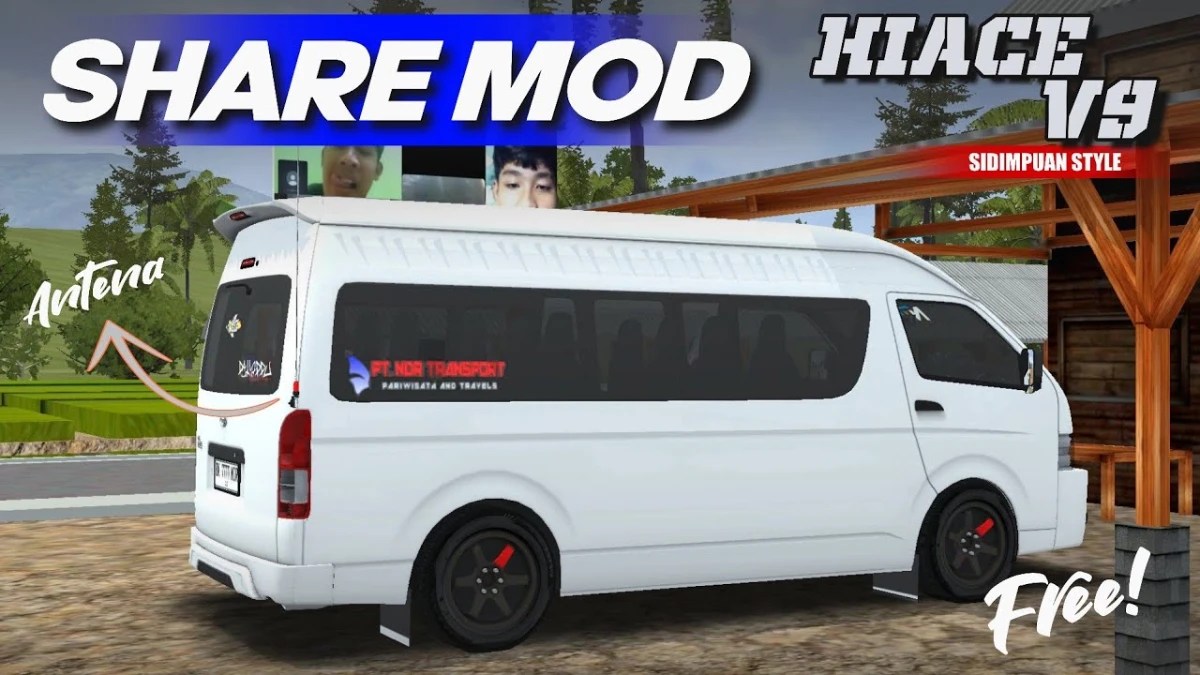 Toyota HiAce Commuter V9 Travel BUSSID Mod Free Download