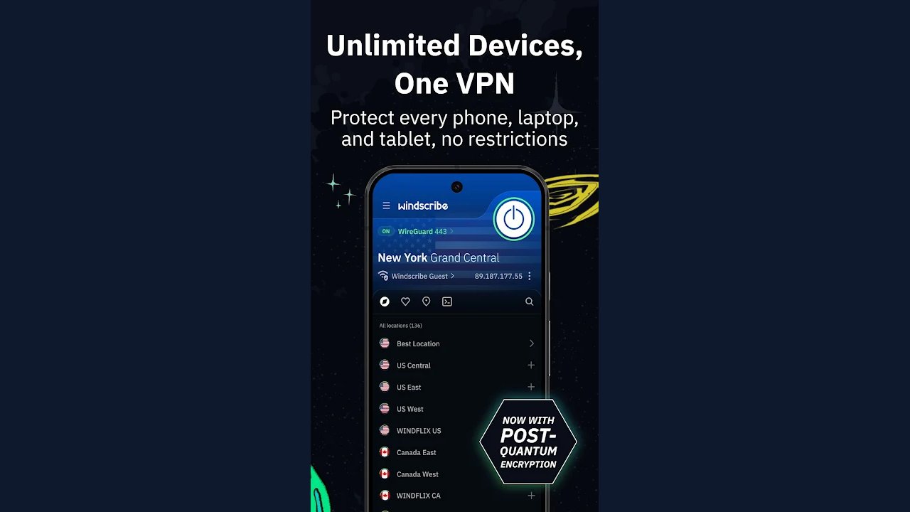 Windscribe VPN screenshot 3
